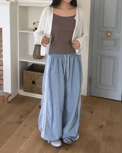 Dodi Two Way Track Banding Balloon Nylon Pants