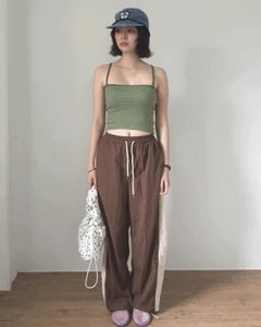 Flat Line Track Pants *Brown, Black Same Day Shipping Available