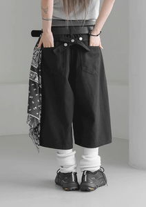 寬版休閒百慕達短褲