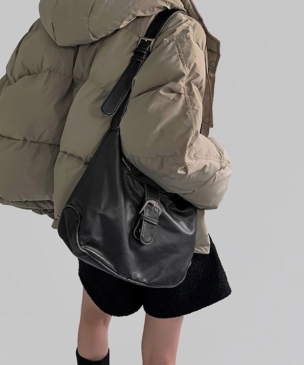 Hautin belted leather shoulder bag 肩背包