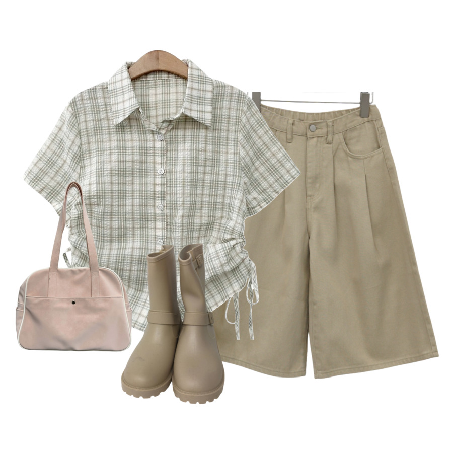 ShortPants,ShortSleeve,boots 코디