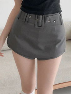 Big belt skirt pants