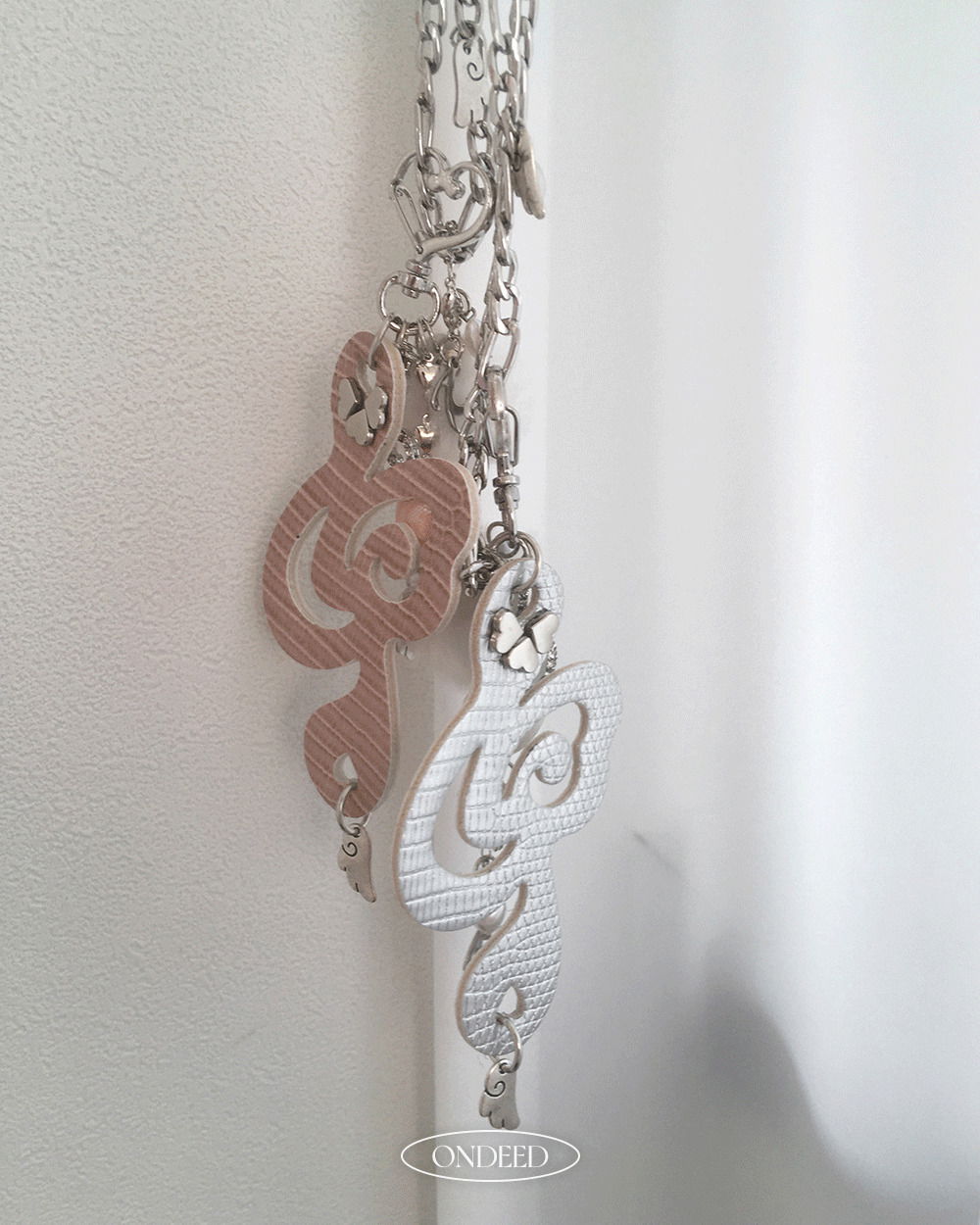 Shui Musical Note Wing Angel Keychain Necklace