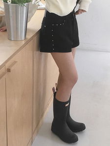 Lebon Cotton Rivet Low-Rise Winter Shorts