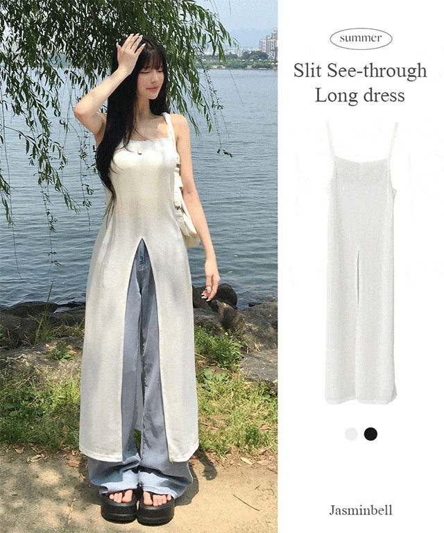 Rock Team See-through Bustier Sleeveless Long Dress Sexy Sleeveless Layered Bustier Dress Spandex Slim Lovely Summer New Arrival/Summer Dress/Resort Look/Vacation Look/Vacation Look
