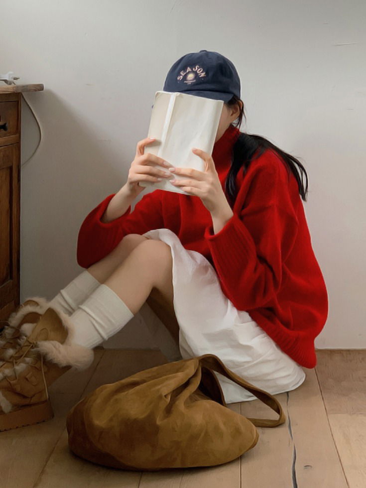 Newbian Turtleneck Loose-fit Knitwear  针织衫