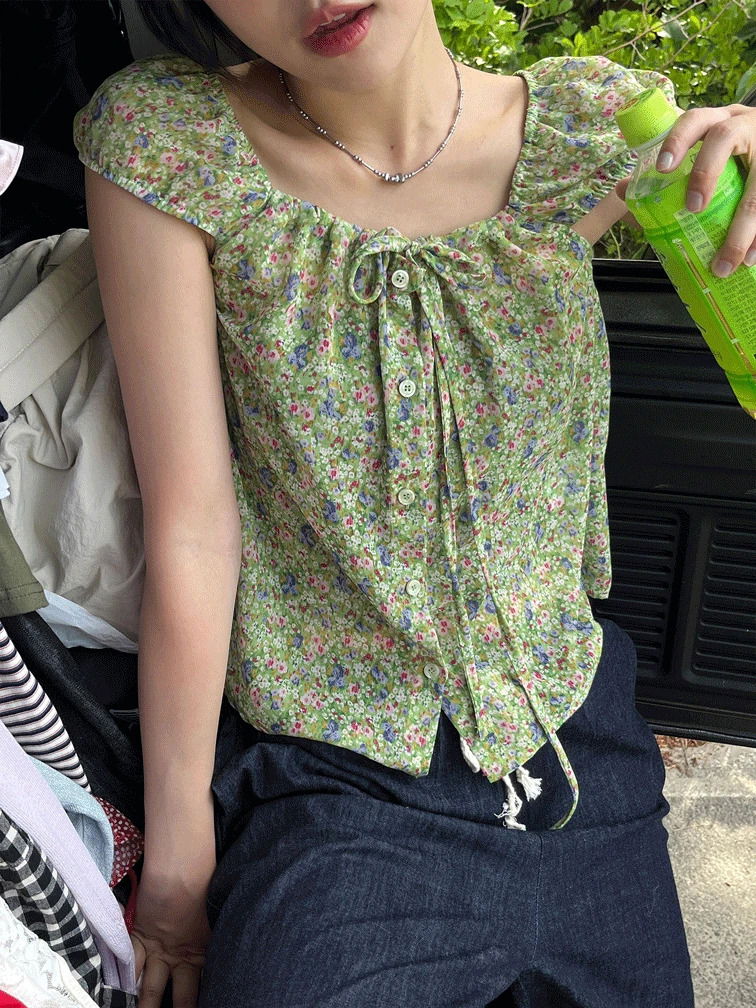 Garden Cap Chiffon BL