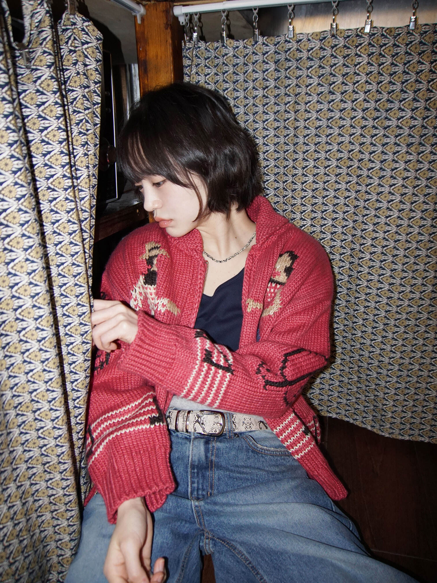 LALA Melody Knitwear Zip-up