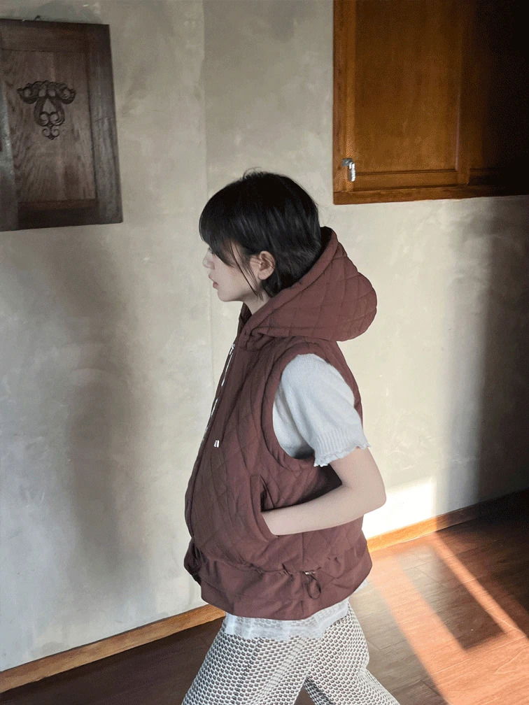 STOPPER QUILTED HOODIE VEST