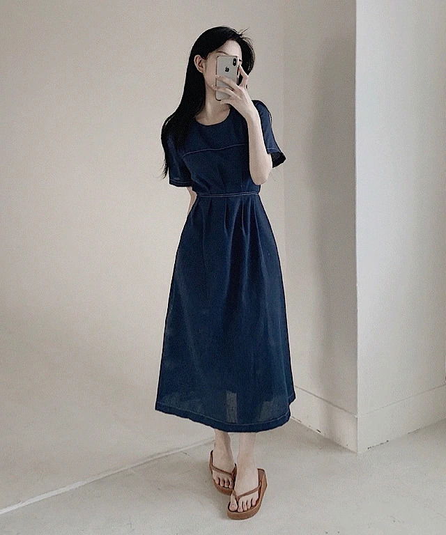 牛仔洋裝