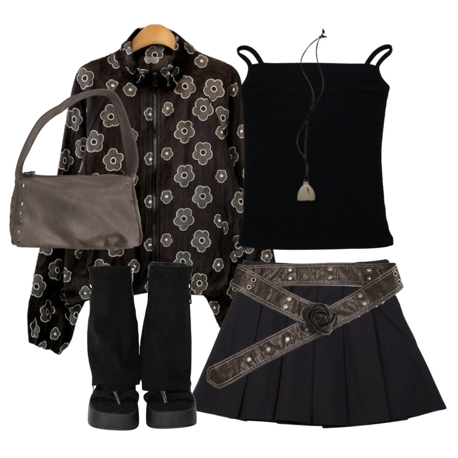 jacket,skirt,sleeveless 코디