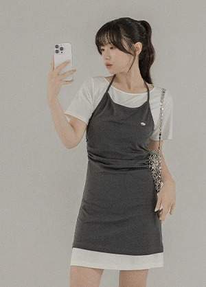 迷你短洋裝