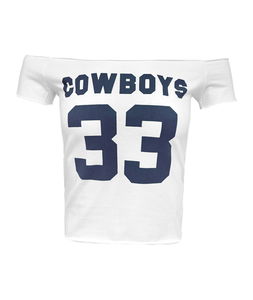 카우보이 오프숄더 티셔츠