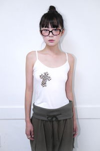 leopard patch cami top