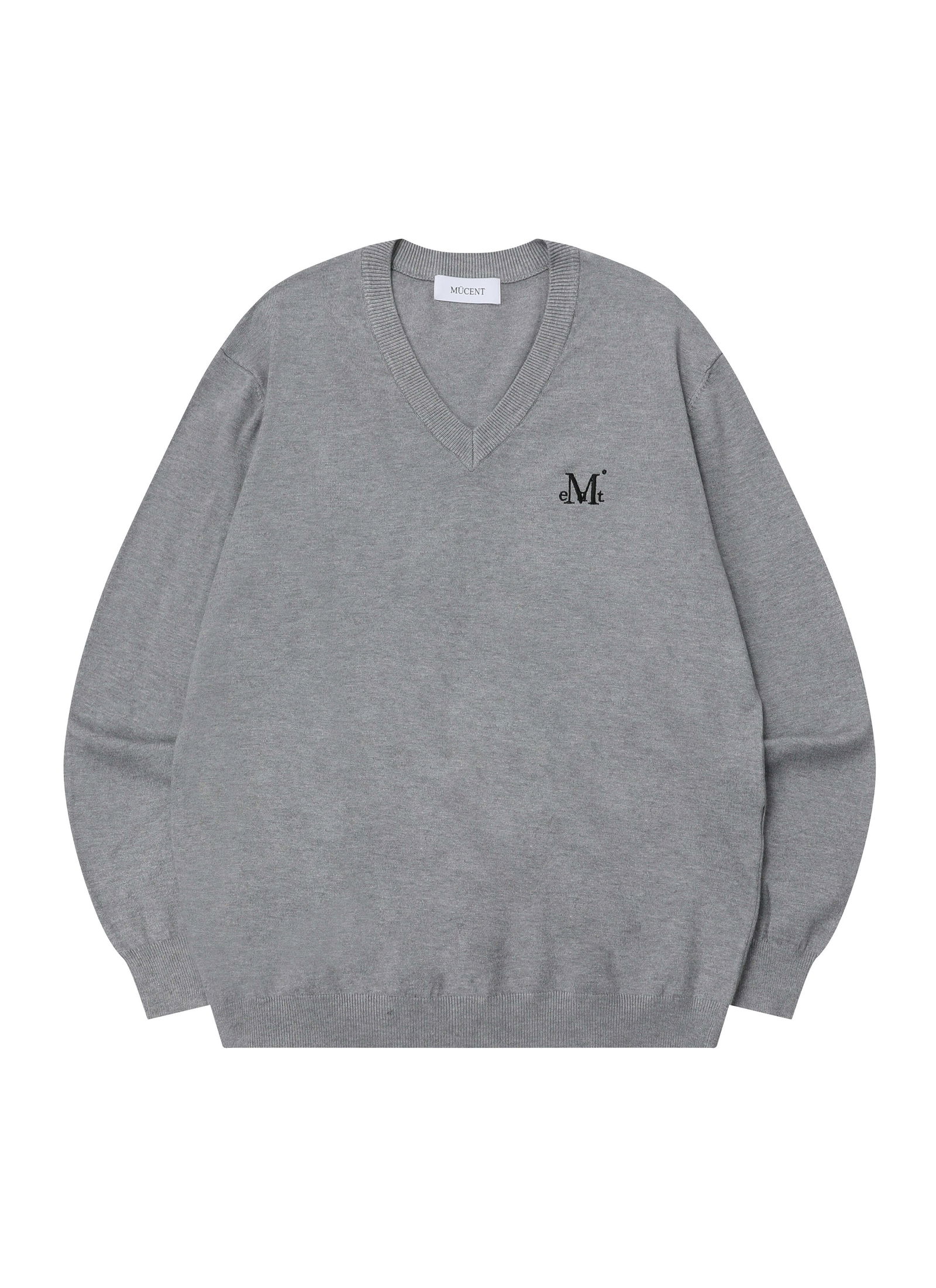EVERGREEN V-NECK KNIT UNISEX (2Color) 에버그린 브이넥 니트 남녀공용 (2컬러)