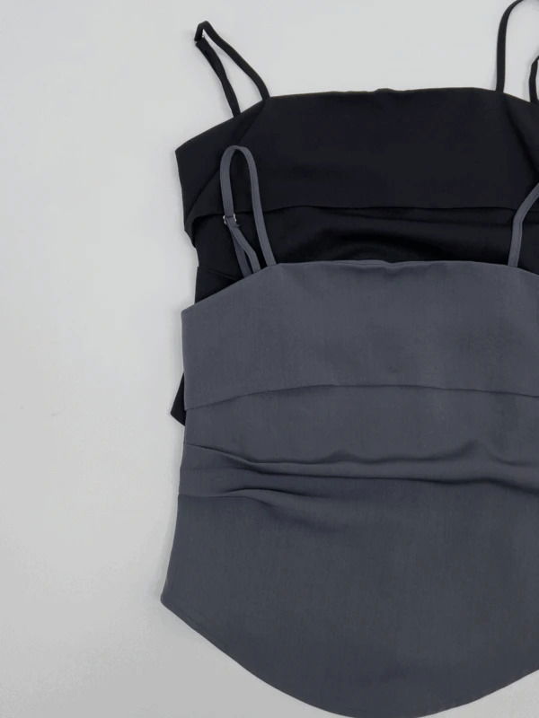 Chopin shirring bustier 无袖