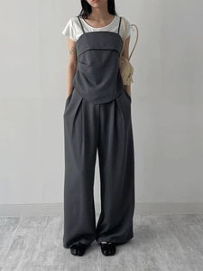 簡約鬆緊腰寬褲