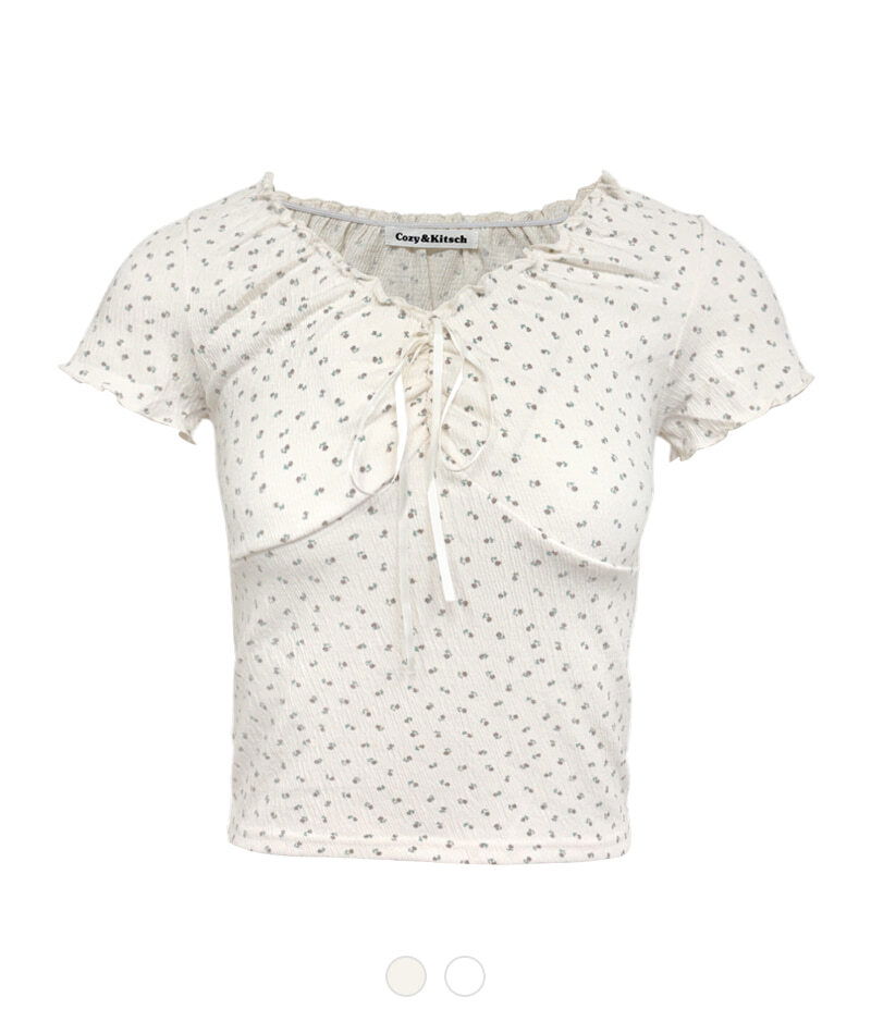 Roti Shirring Floral T-Shirt