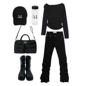 ショルダーバッグ,韓国コーデ,allblack,ootd,codibook,navicode 코디