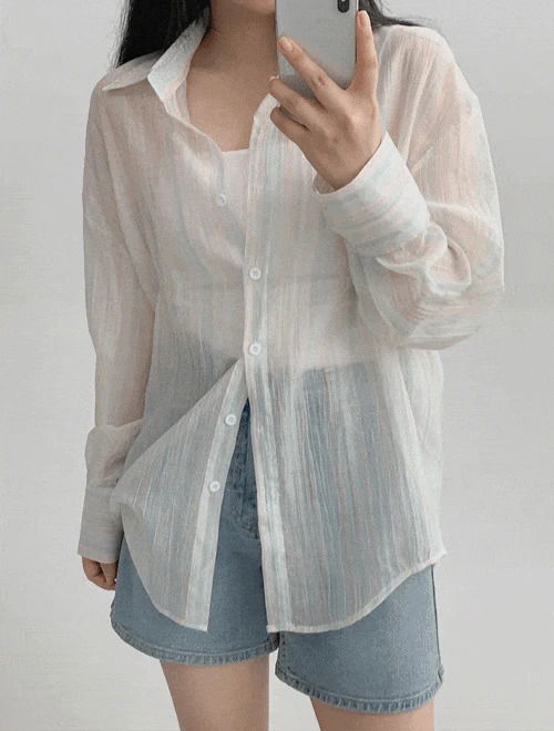 Shimmer Tencel ST Shirt - 3 colors/Air conditioner wind/Rainy season/UV protection