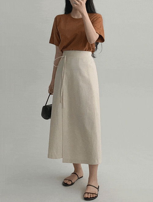 Klein slit long skirt - guest look recommendation/4 colors