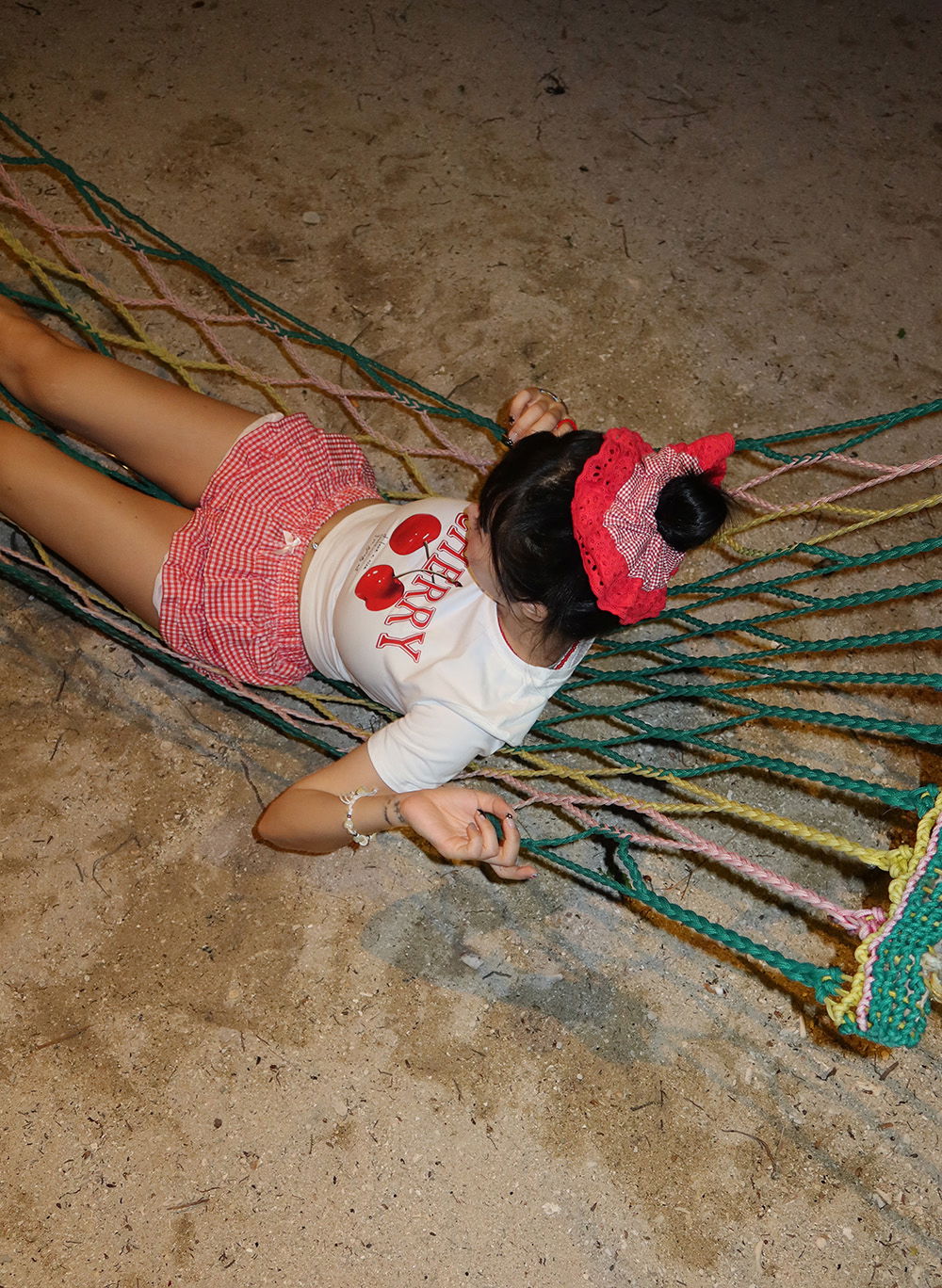 반팔 티셔츠 모델 착용 이미지-S1L94