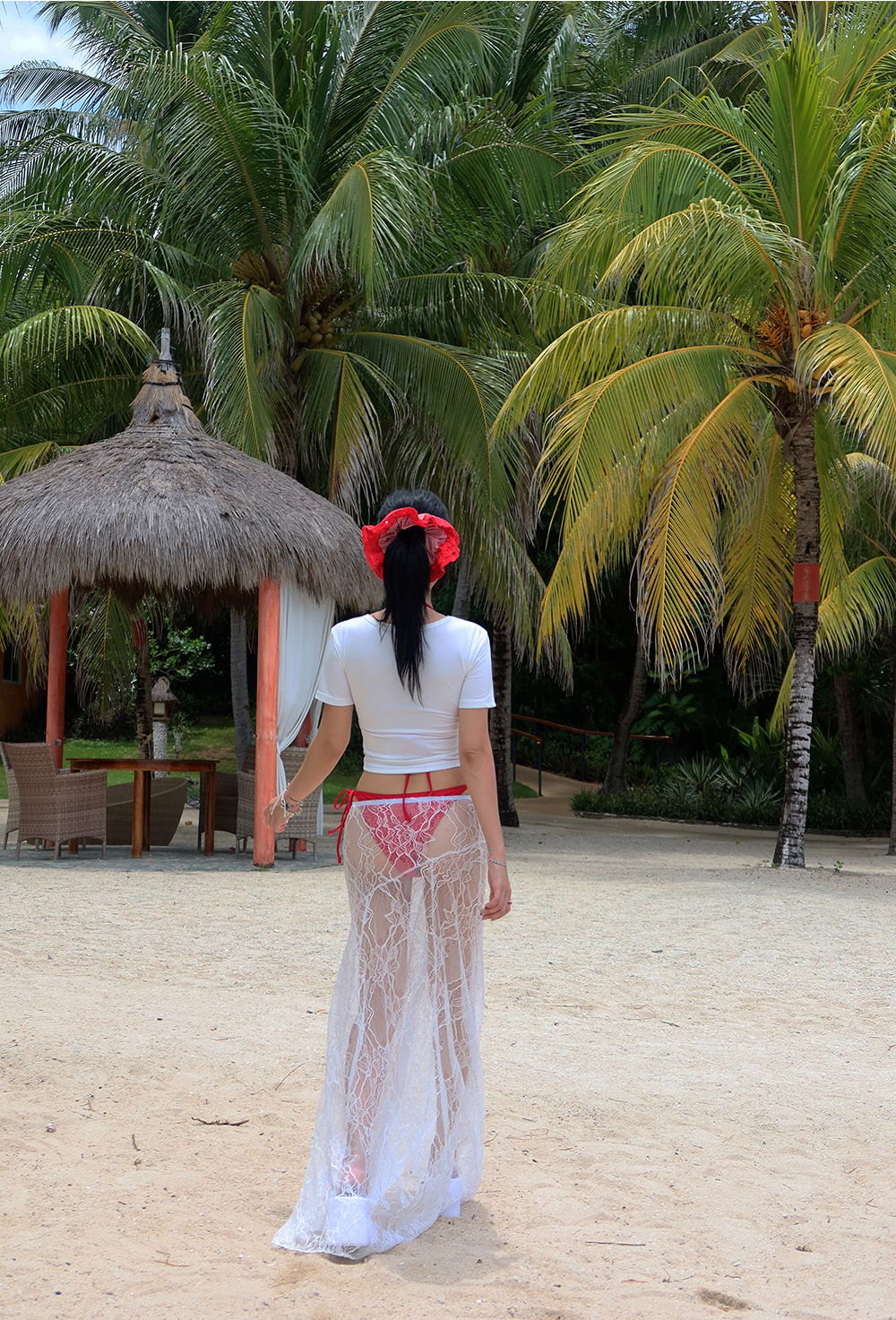 반팔 티셔츠 모델 착용 이미지-S1L113