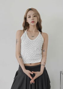 Hikaru Star Dot Halter Sleeveless