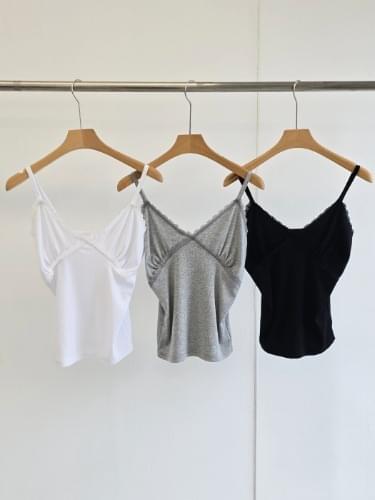Lace Ribbed Sleeveless  (Ships Today)