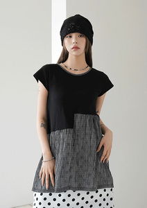 Kendo Check Layered T-Shirt