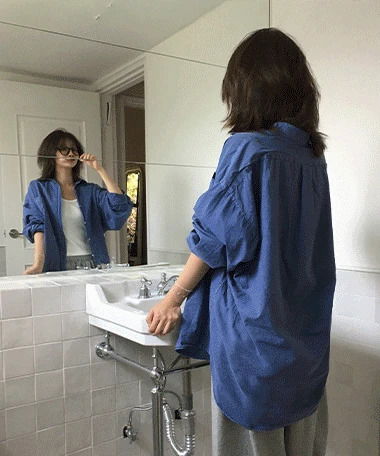 Croco Pigment Overfit Shirt