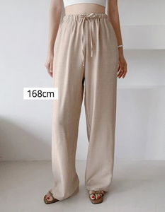 Cool mood banding wide pants