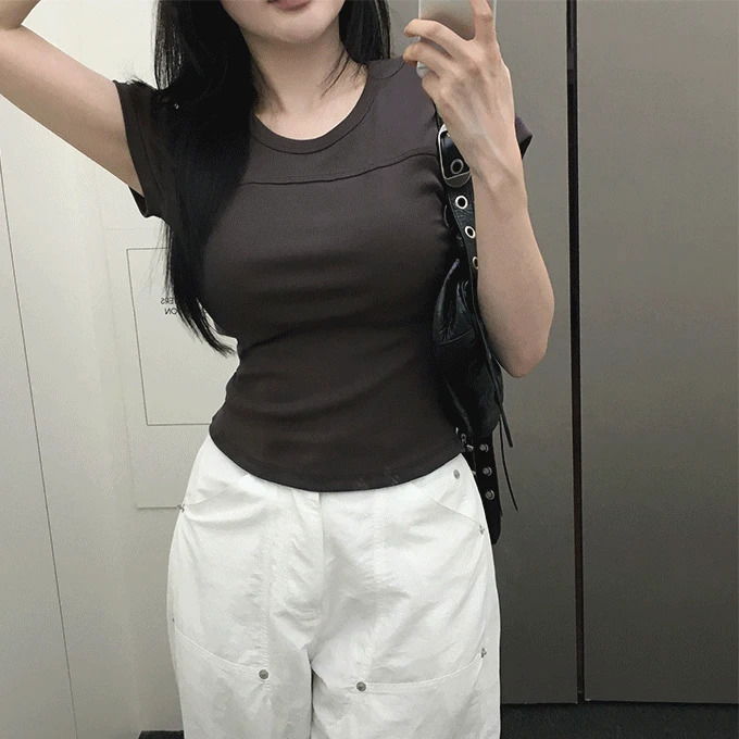 Nova Bio Faded Split Slim T-shirt -6 colors