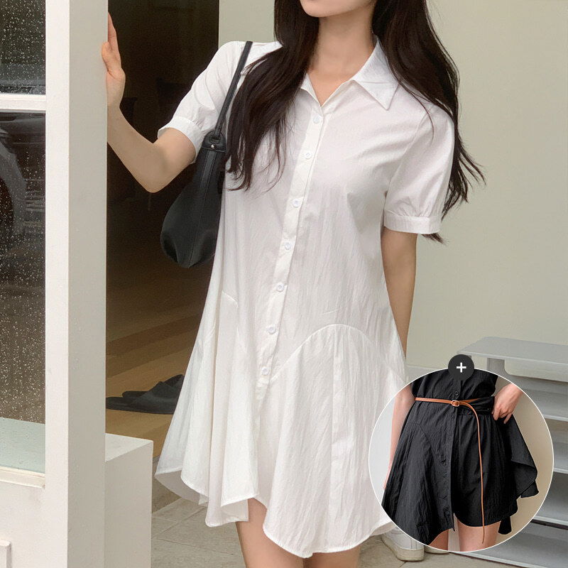 Conti Flare Dress Half Pants Set