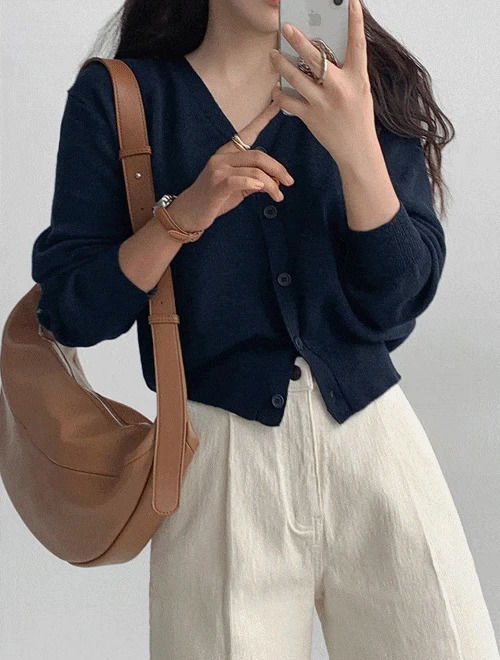 Chloe V cardigan -10color 开襟衫