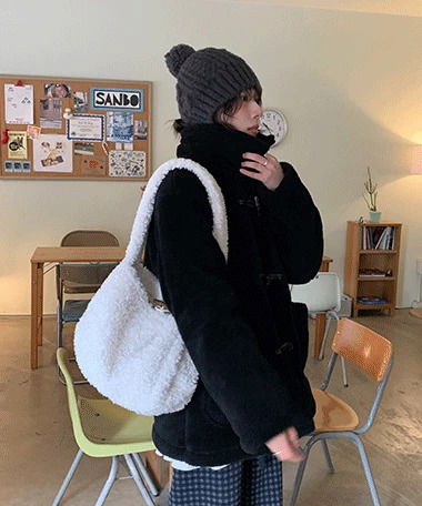 Redsha Pogle Fur Hobo Shoulder Bag