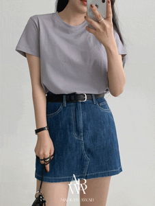 #AWABMADE:_Biosilket short sleeve T-shirt -3 colors
