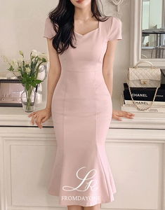 Made) Royven cap sleeve mermaid long Dress