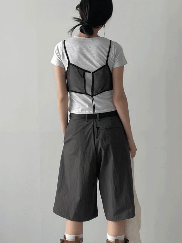 Haute sheer layered bustier
