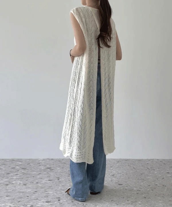 Briburn Crochet Layered Long Dress