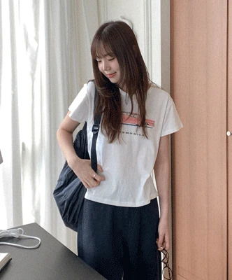오피르 코튼 프린팅 반팔티