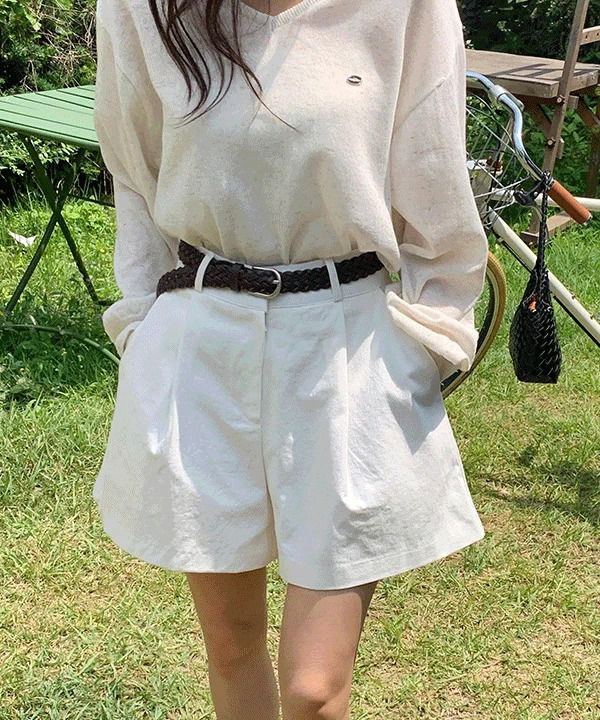 Sonep Pintuck Bermuda Shorts -3color
