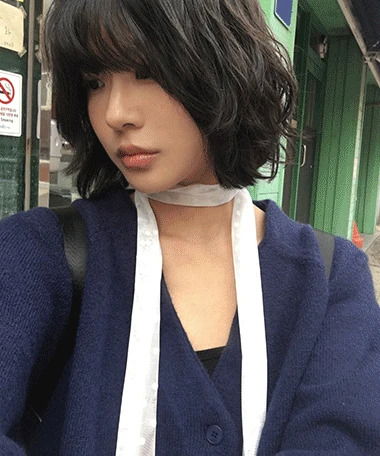 Bean Dot Lace Long Scarf