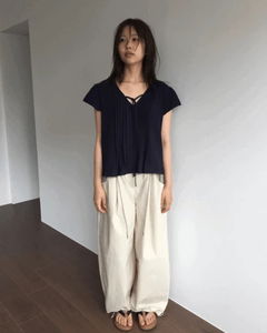 Patch Rivet Balloon Pants