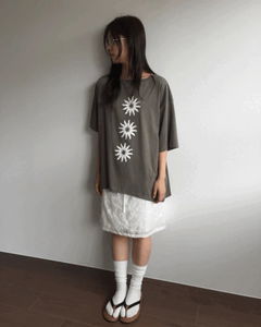 Sunflower Loose-fit t-shirt *Melange gray available for same-day shipping