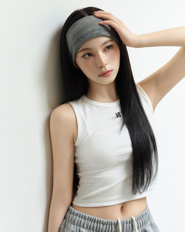 NEW_Warning Golji Crop Embroidery Nasi & Sleeveless