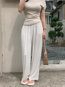 Airport Pleated Spandex Wide Training Summer Banding Pants (3 Colors)