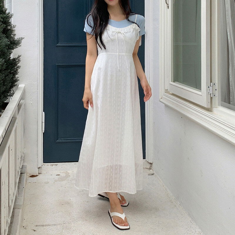 Roan lace sleeveless long Dress
