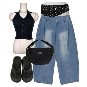 jeans,sleeveless,sandals 코디