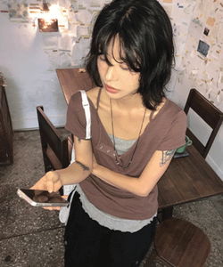Flynn Snap Button Strap Short Sleeve T-Shirt